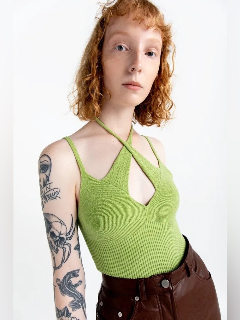 SIMONETT Double Layer Knit Top